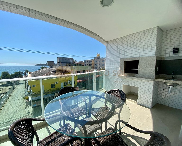 Apartamento para alugar em Bombinhas com piscina e vista mar
