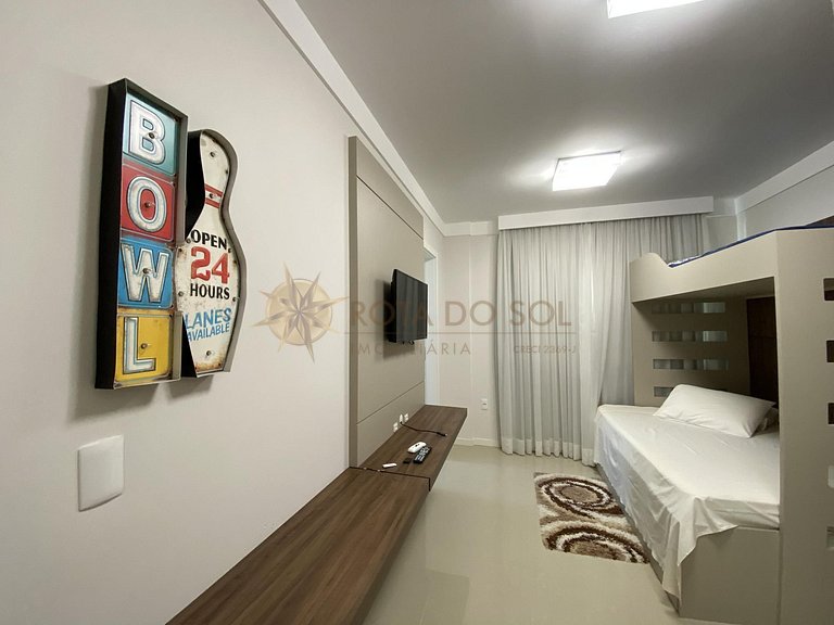 Cobertura duplex com suítes, 02 vagas, com jacuzzi Bombinhas