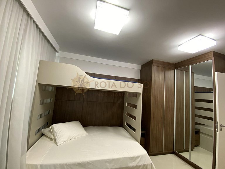 Cobertura duplex com suítes, 02 vagas, com jacuzzi Bombinhas