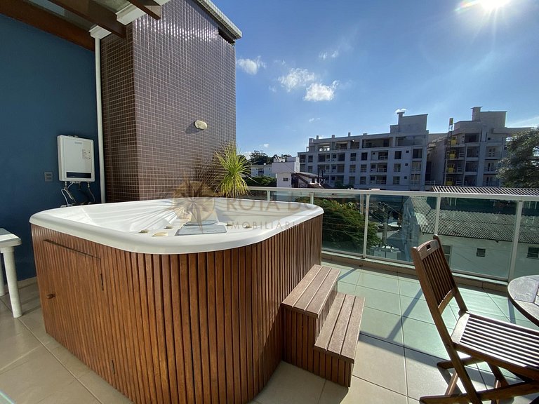 Cobertura duplex com suítes, 02 vagas, com jacuzzi Bombinhas