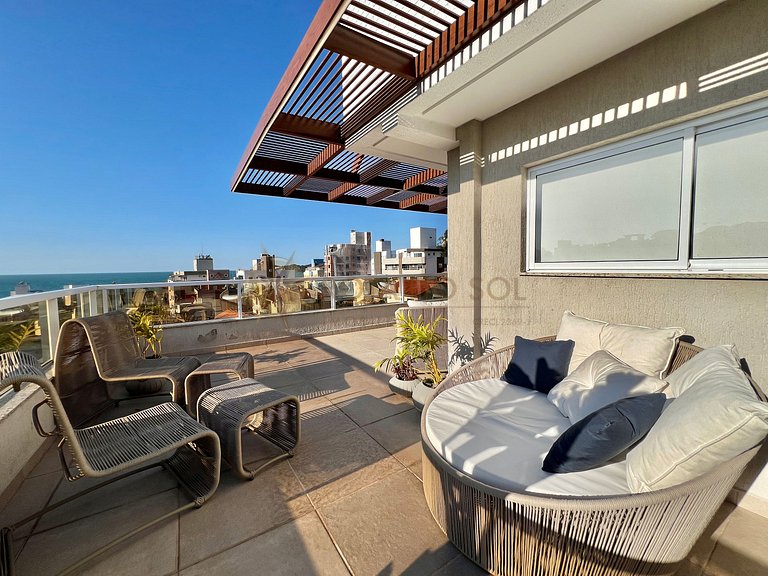 Cod. 105 - Cobertura com jacuzzi e vista mar
