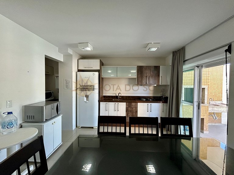 Apartamento para alugar com banheira e vista mar Bombinhas.