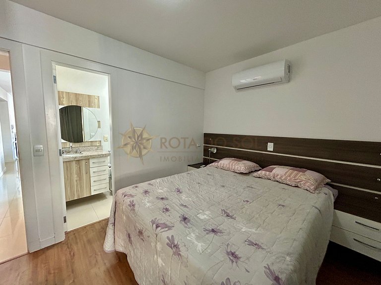 Apartamento para alugar com banheira e vista mar Bombinhas.