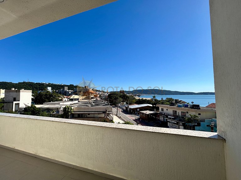 Apartamento para alugar com banheira e vista mar Bombinhas.
