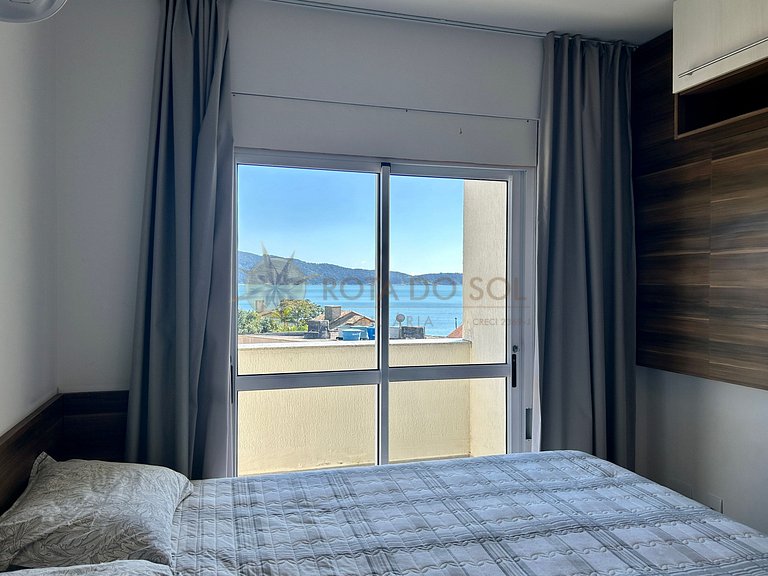 Apartamento para alugar com banheira e vista mar Bombinhas.