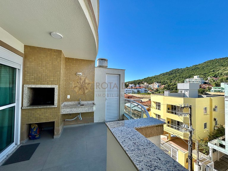 Apartamento para alugar com banheira e vista mar Bombinhas.