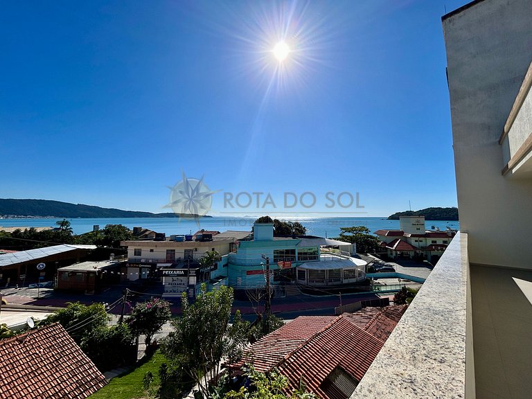 Apartamento para alugar com banheira e vista mar Bombinhas.