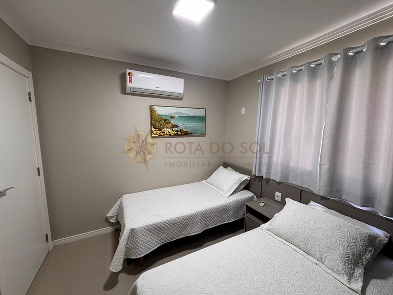 077C - Apartamento de 2 quartos com vista para o mar em Quat