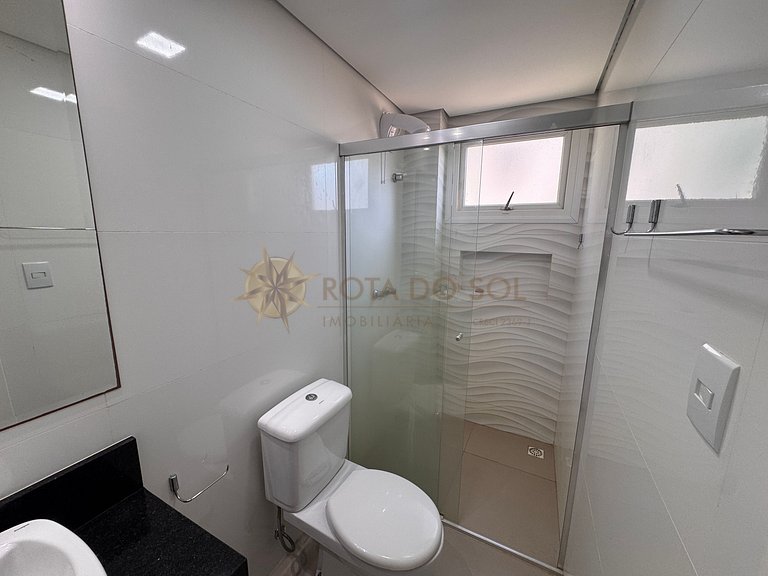 077D - Apartamento de 2 quartos com vista para o mar em Quat