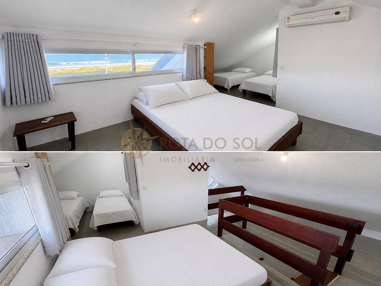 Casa em condomínio de frente para a praia de Quatro Ilhas, e
