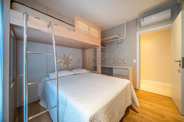 Leme 208 – Apartamento novíssimo a poucos metros do mar em B