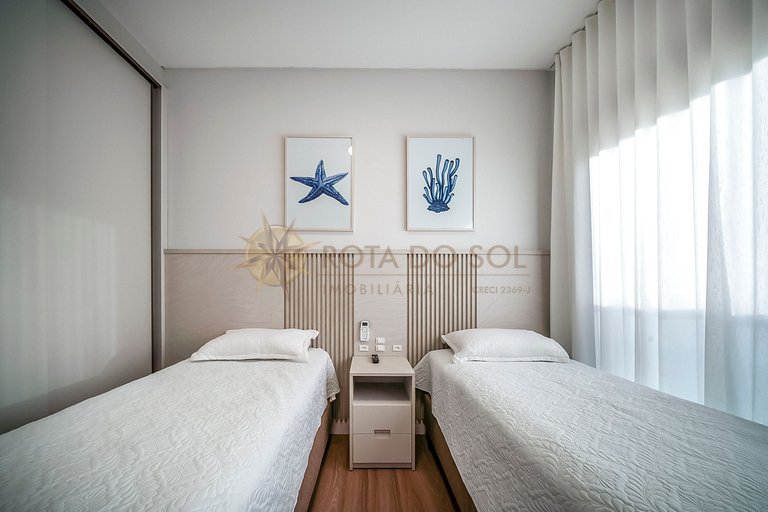 Del Greco 502 - Apartamento em Bombas - 2 quartos - Conforto
