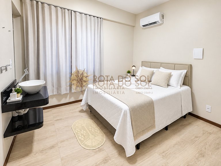 Apartamento de 1 quarto no Centro de Bombinhas