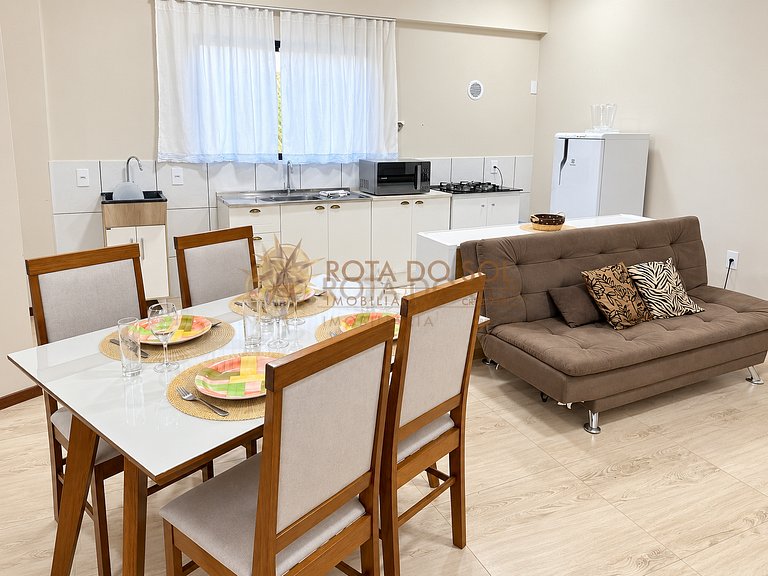 Apartamento de 1 quarto no Centro de Bombinhas