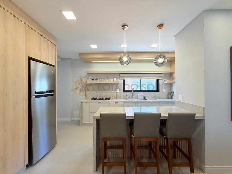 Férias em família lindo apartamento de 3 suítes em Bombinhas