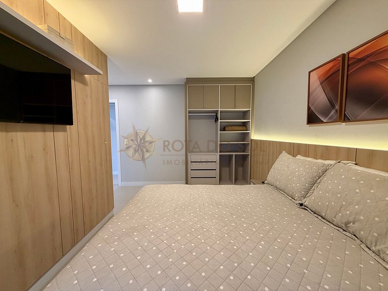 Férias em família lindo apartamento de 3 suítes em Bombinhas