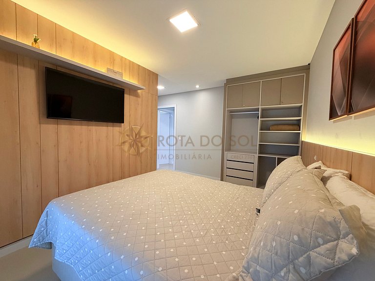 Férias em família lindo apartamento de 3 suítes em Bombinhas
