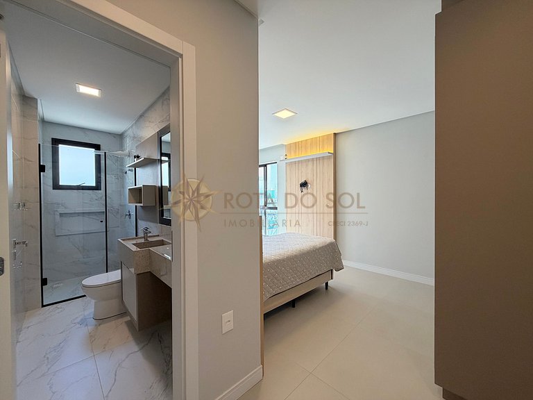 Férias em família lindo apartamento de 3 suítes em Bombinhas