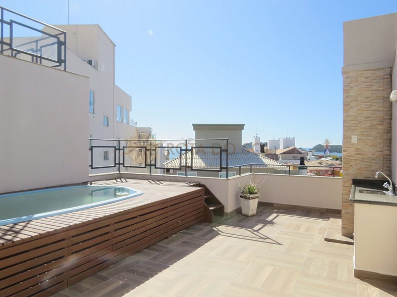 Apartamento para alugar em Bombinhas com piscina