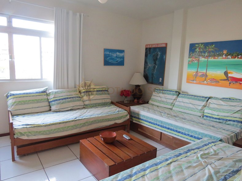 Apartamento para alugar em Bombinhas com vista mar