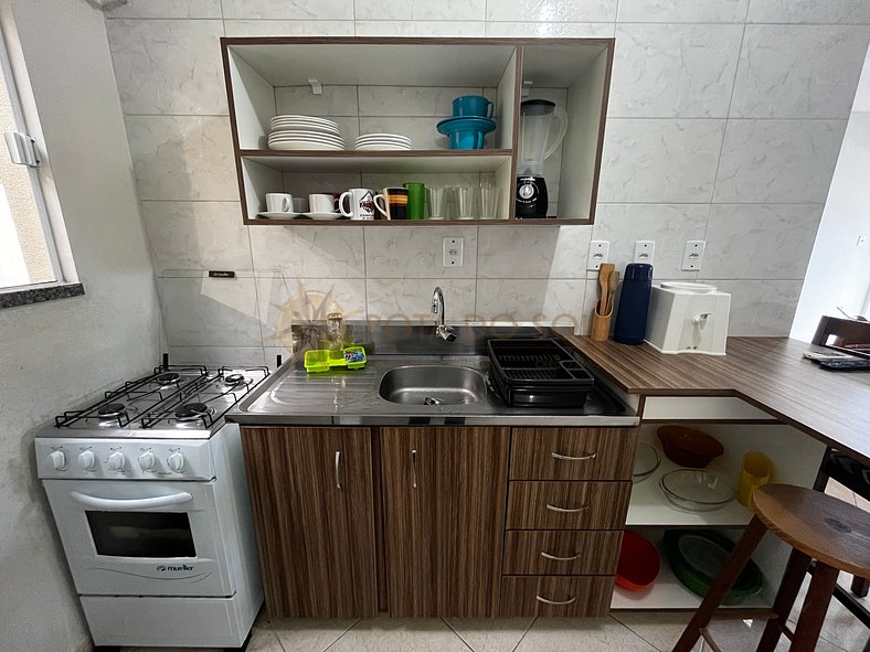 Apartamento para alugar no Centro de Bombinhas para um casal