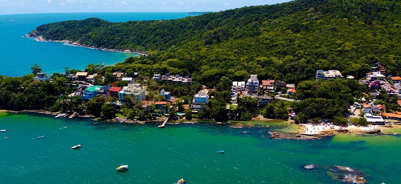 Triplex para 10 pessoas frente ao mar em Bombinhas, Lagoinha