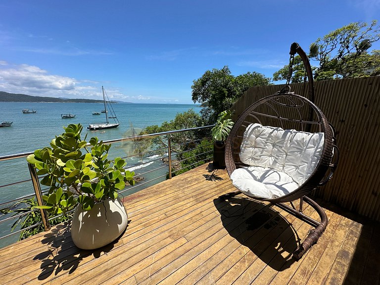 Triplex para 10 pessoas frente ao mar em Bombinhas, Lagoinha